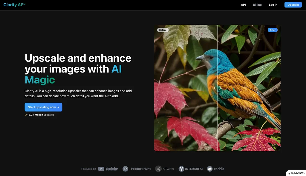 Clarity AI showcase image